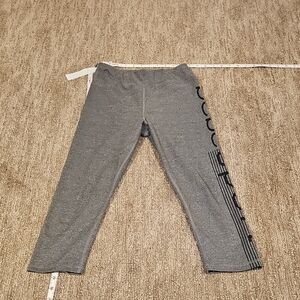 Bebe Sport Capri Grey Yoga Pants